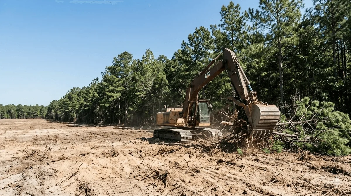 Land clearing in Jones County GA
